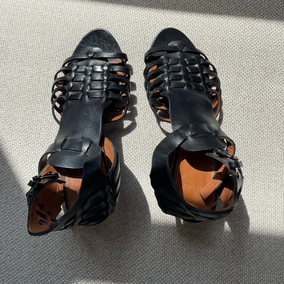 Givenchy Cage Heel Size 36.5 Black Open Shoe Bootie look. Ankle strap. - Picture 1 of 15